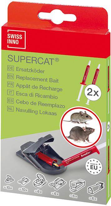 Ersatzköder Spritze f. Ratten-/ Mausefalle SuperCat 2x 3g Swissinno Solution