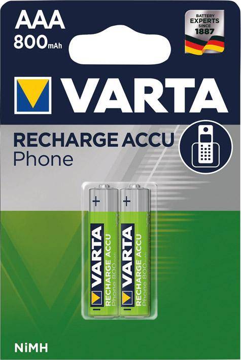 VARTA Phonepower Accu T398 Mico/AAA/HR03,800mAh