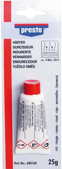 presto® Härter f. presto Spachtel25 g, rot Bli ( 12 Stk. )