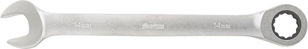 Maulschl. mit Ringratsche14mm gerade FORTIS