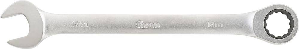 Maulschl. mit Ringratsche18mm gerade FORTIS