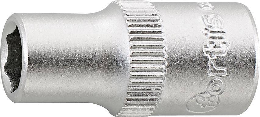 Steckschl.-Einsatz 1/4" 6 mm 6kt. FORTIS