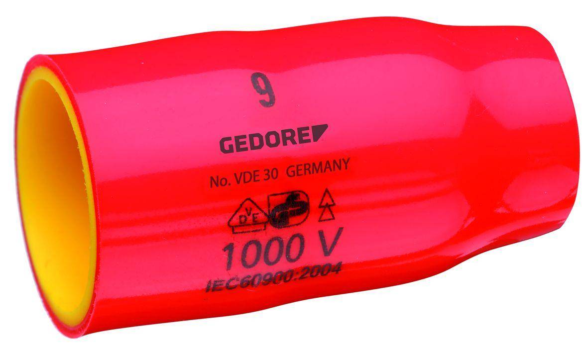 GEDORE VDE 30 12 VDE-Steckschlüsseleinsatz 3/8" 6-kant 12 mm