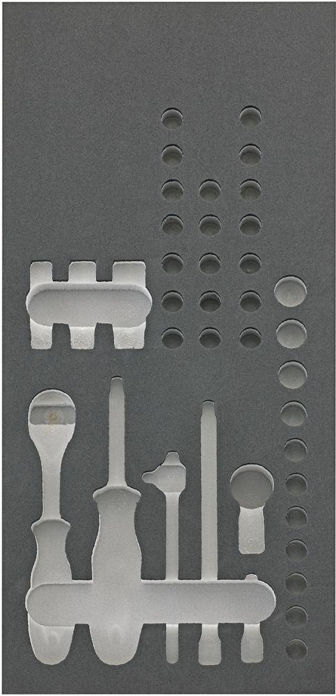 Werkzeugmodul 1/3 leer Steckschl. 1/4" FORTIS