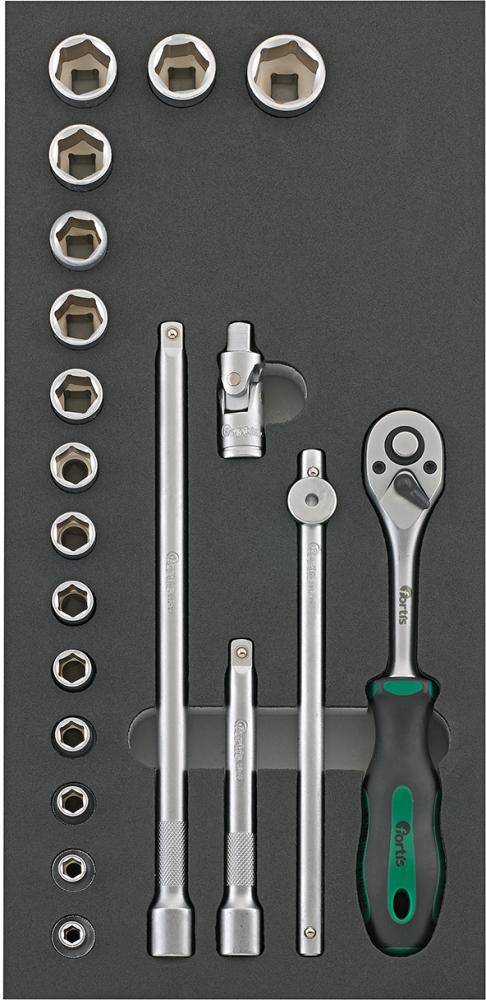 Werkzeugmodul 1/3 Steckschl. 3/8" FORTIS