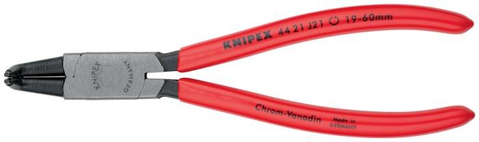 Sicherungsringzange J 21 f.Bohrungen D.19-60mm pol.KNIPEX
