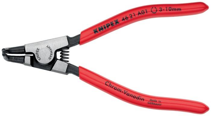 Außensicherungsringzange A 01 f.Wellen D.3-10mm 90Grad gew.pol.L.125mm KNIPEX