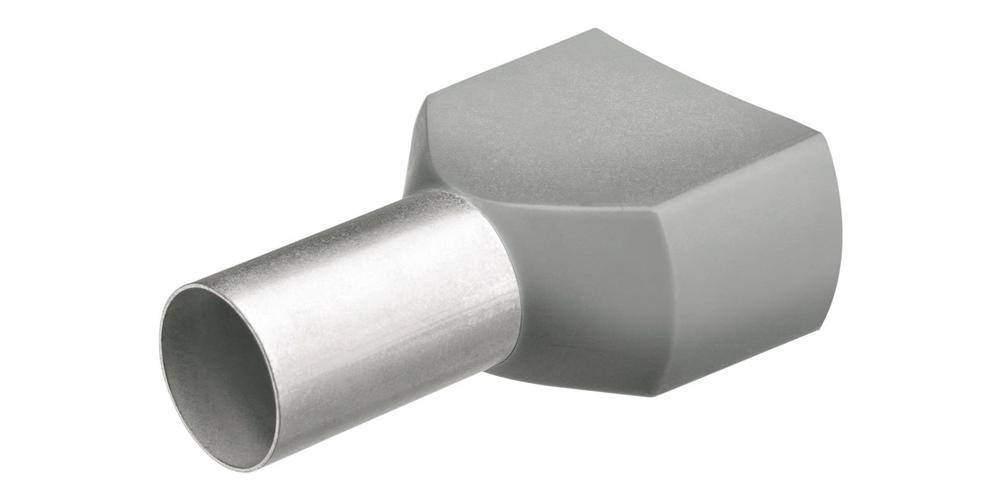 KNIPEX 97 99 371 Twin-Aderendhülsen mit Kunststoffkragen je 200 Stück