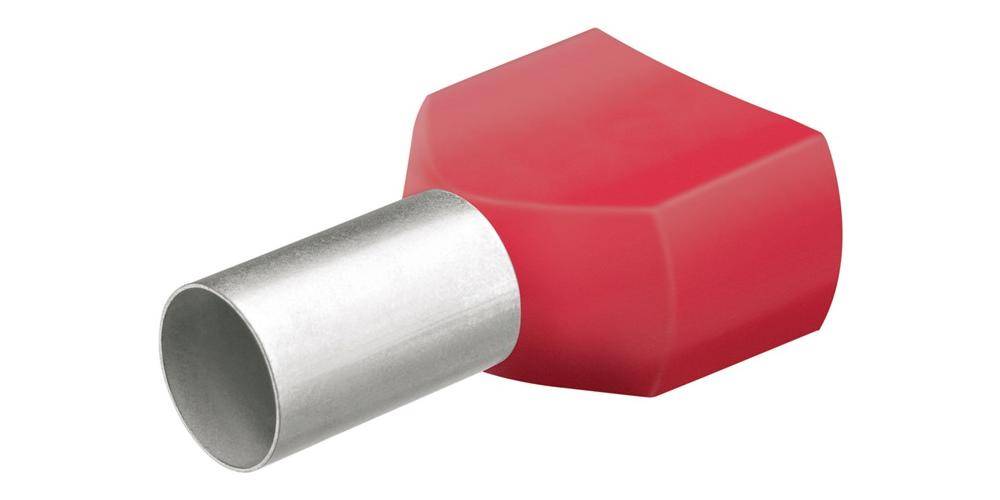 KNIPEX 97 99 372 Twin-Aderendhülsen mit Kunststoffkragen je 200 Stück