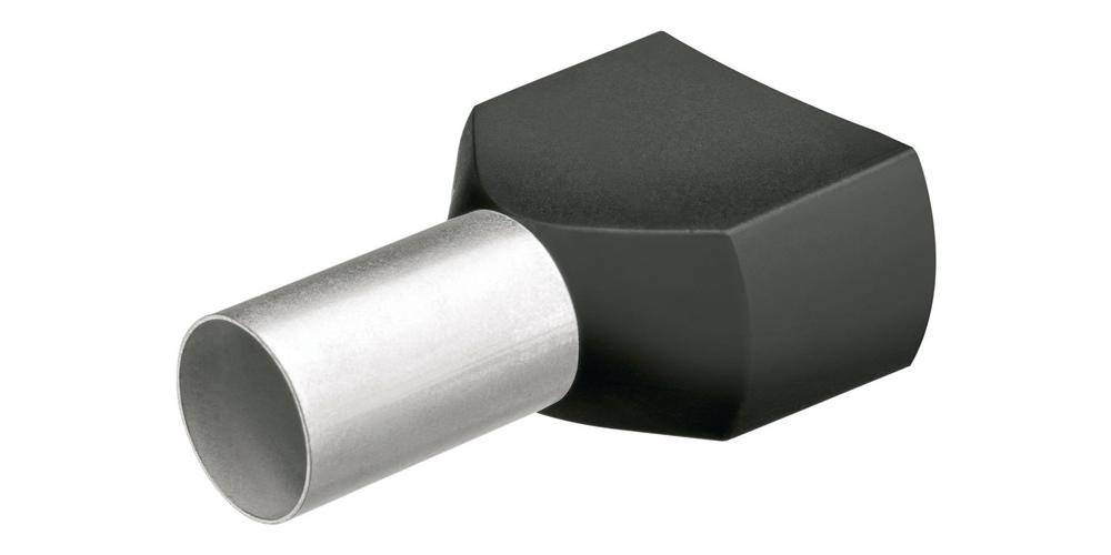 KNIPEX 97 99 373 Twin-Aderendhülsen mit Kunststoffkragen je 200 Stück