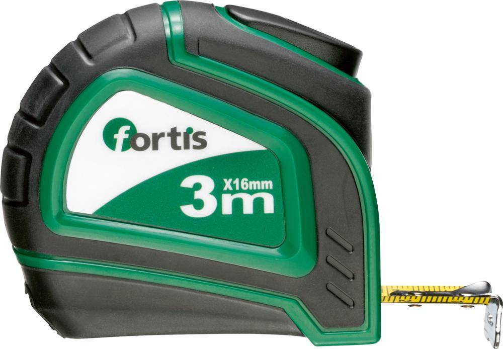 Taschenbandmaß Bandstopp 3mx16 mm FORTIS
