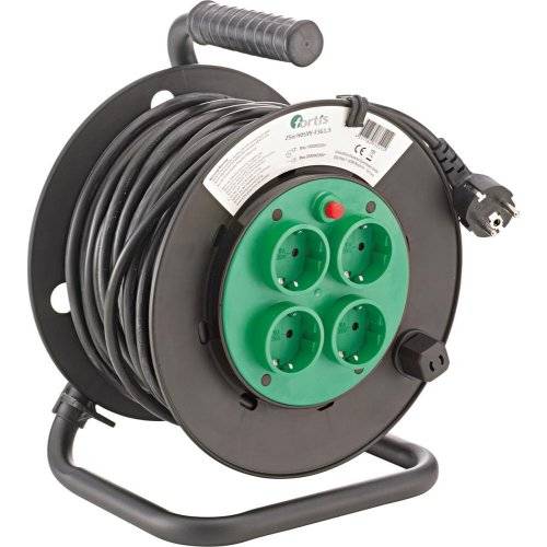 Kabeltrommel Kunststoff H05VV-F3G1,5 25m FORTIS