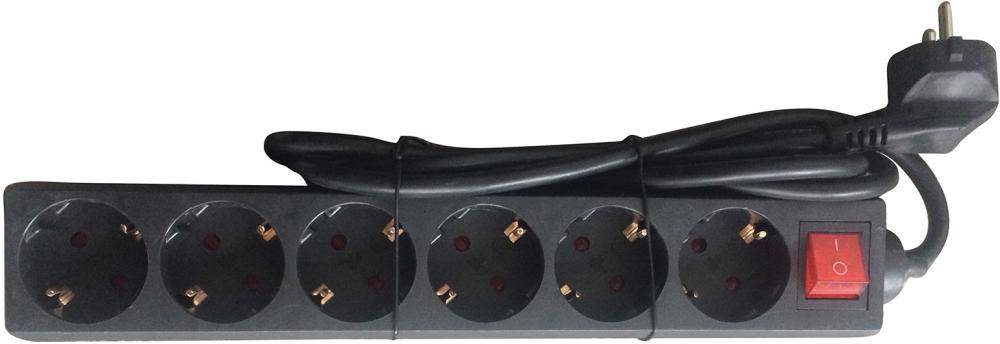 Steckdosenleiste 6-Fach 1,4m H05VV-F3G1,5 FORTIS