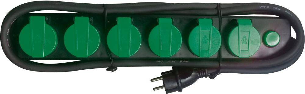 Steckdosenleiste 6-Fach 3m H07RN-F3G1,5 FORTIS