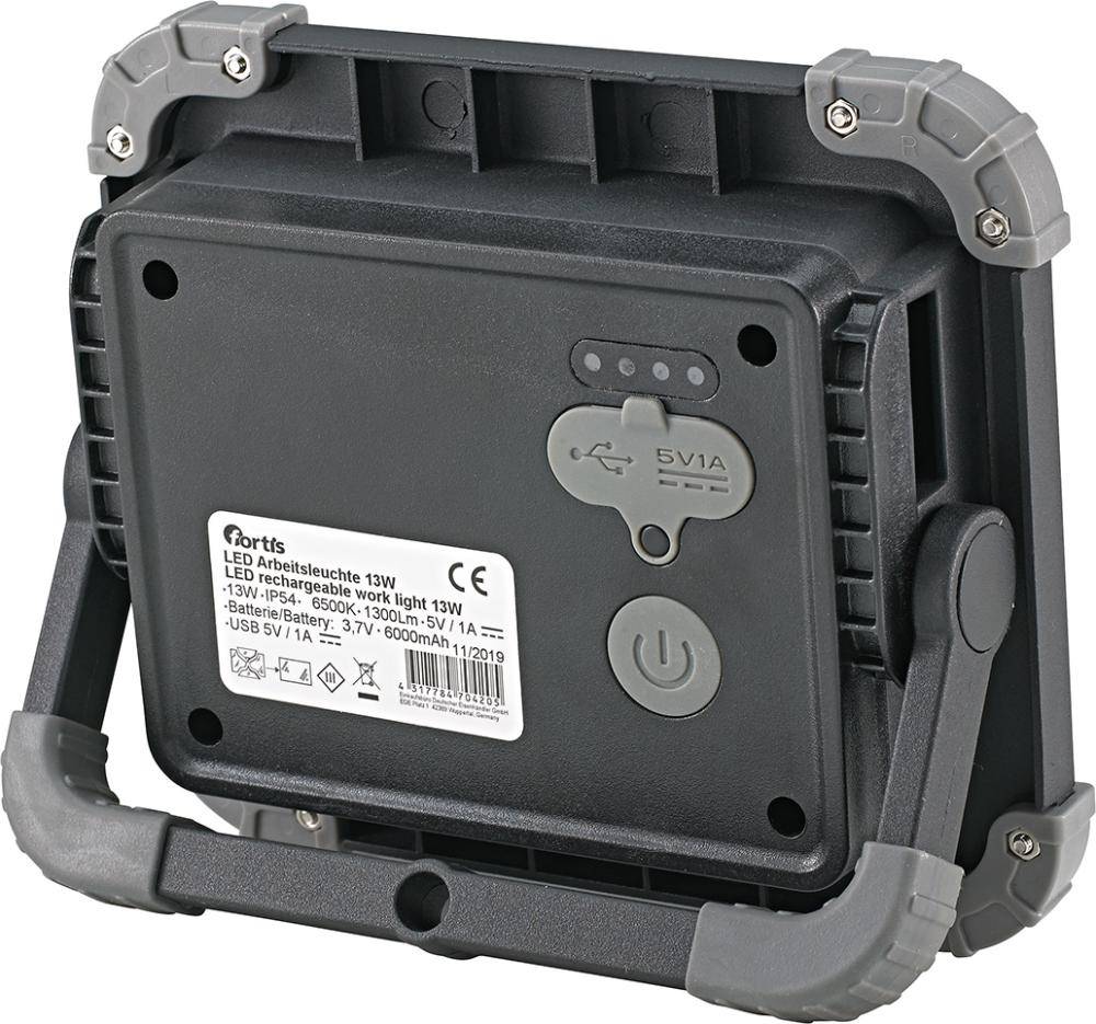 LED Akku-Arbeitsleuchte 1300 Lumen FORTIS
