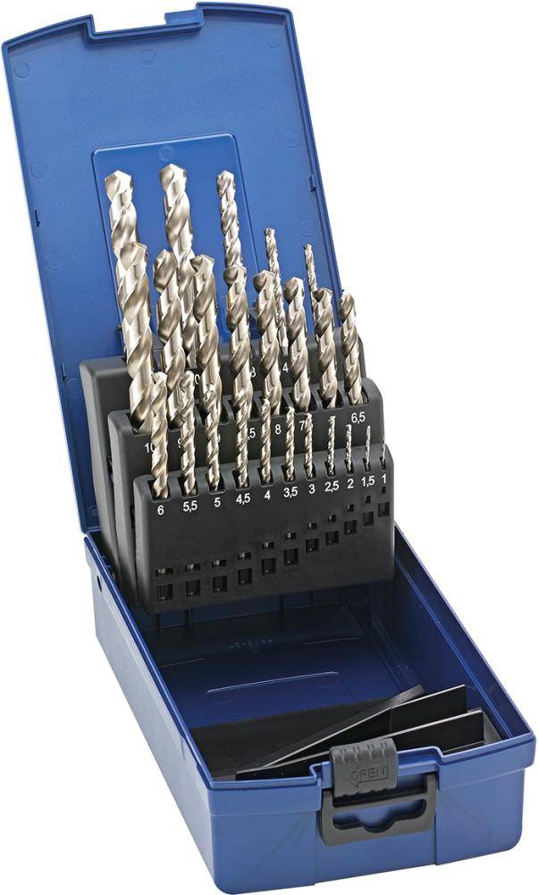 Spiralbohrer-Set DIN338 HSSE geschliffen Typ N 1-10,5mm FORTIS