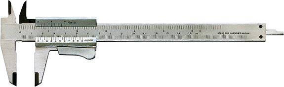 Taschenmessschieber Momentfeststellung 150mm 1/50, 1/1000 FORTIS