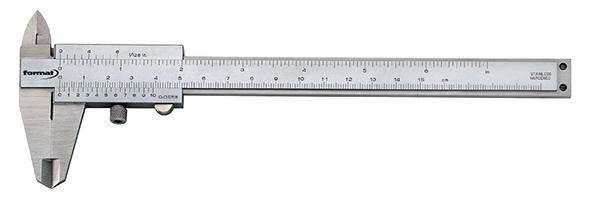 Taschenmessschieber parallaxfrei + Fest- stellung 150mm 1/50 1/1000 FORTIS