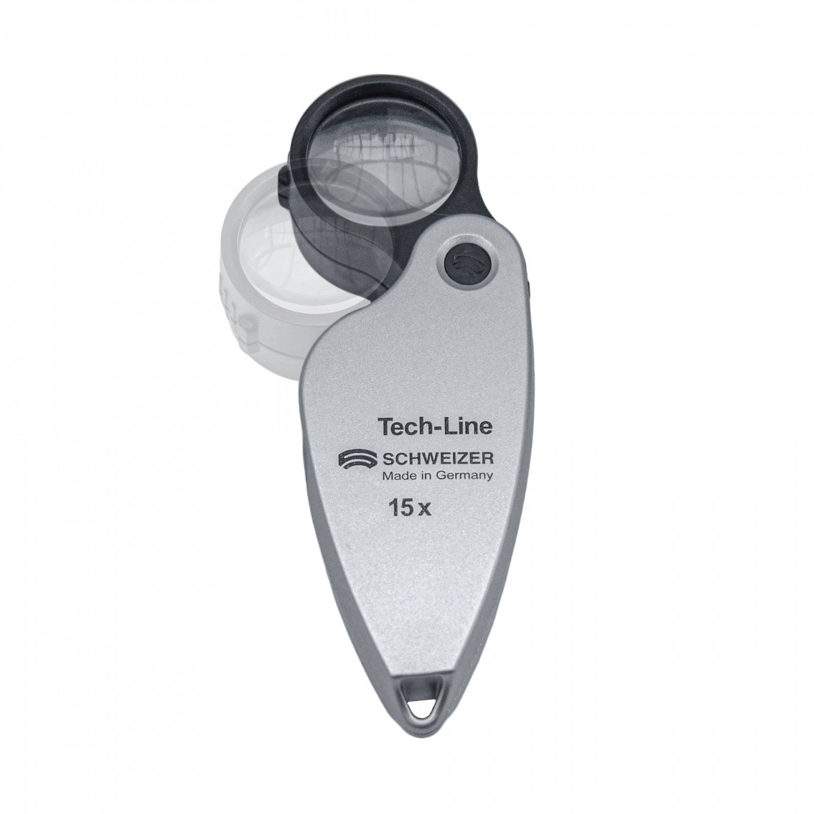 SCHWEIZER Einschlaglupe Tech-Line 15 x / Ø 22,8 mm, aplanatisch