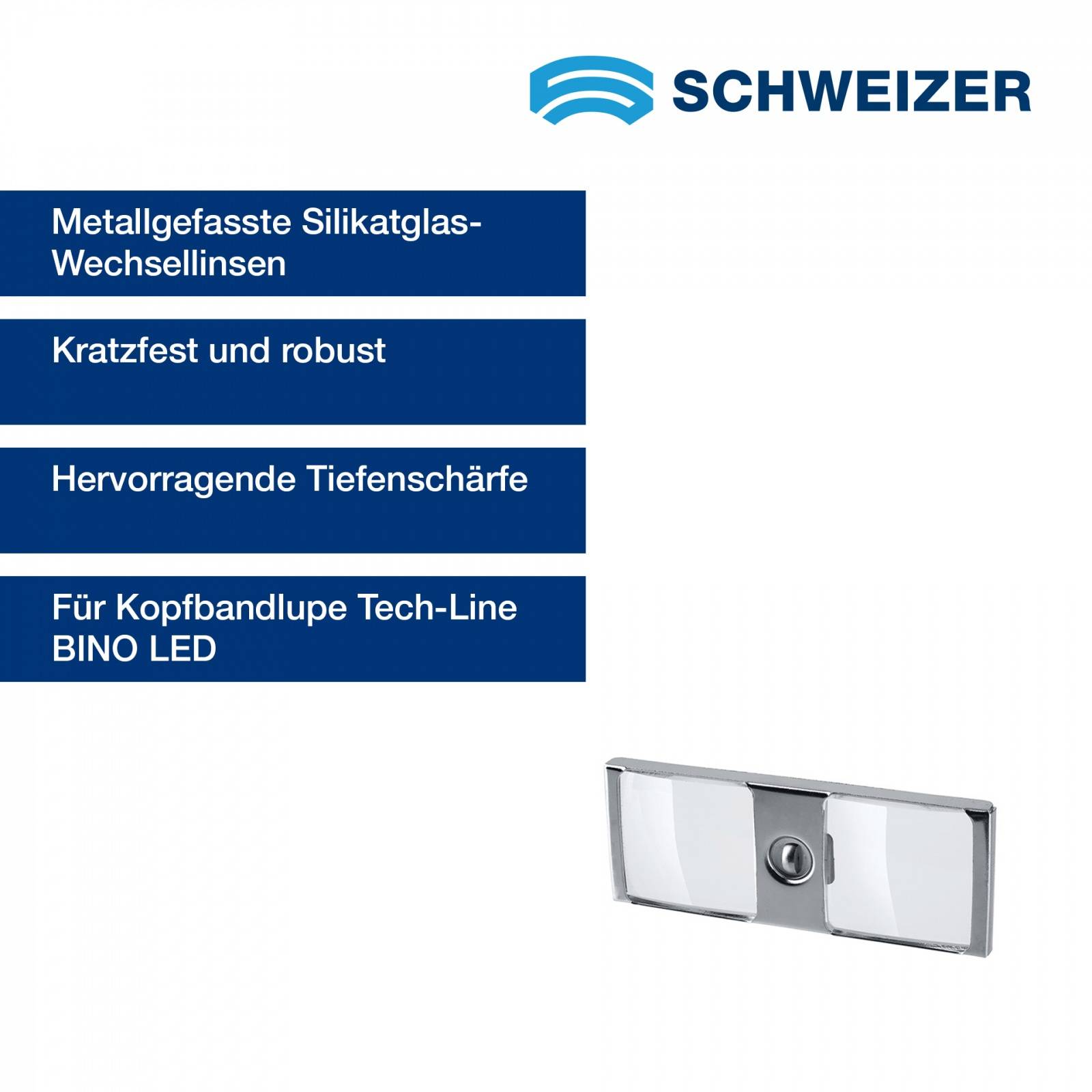 SCHWEIZER Wechseloptik Tech-Line BINO LED 3 x 