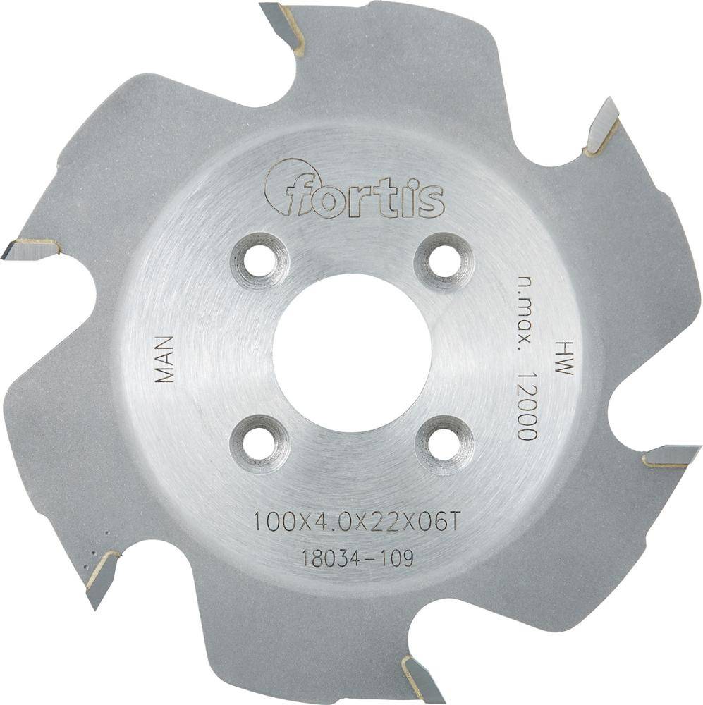 HW-Lamellen-Nutfräser 100x4,0x22 Z6W FORTIS