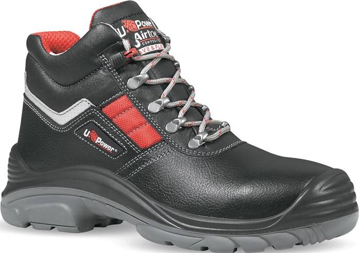 Sicherheitsstiefel Devastate Gr.46 schwarz/rot S3 SRC RS EN20345 Leder U.POWER