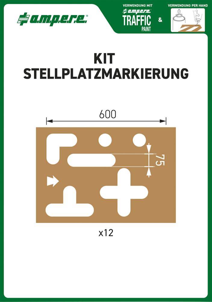 Schablonenset Schablonen Stellplatzm.