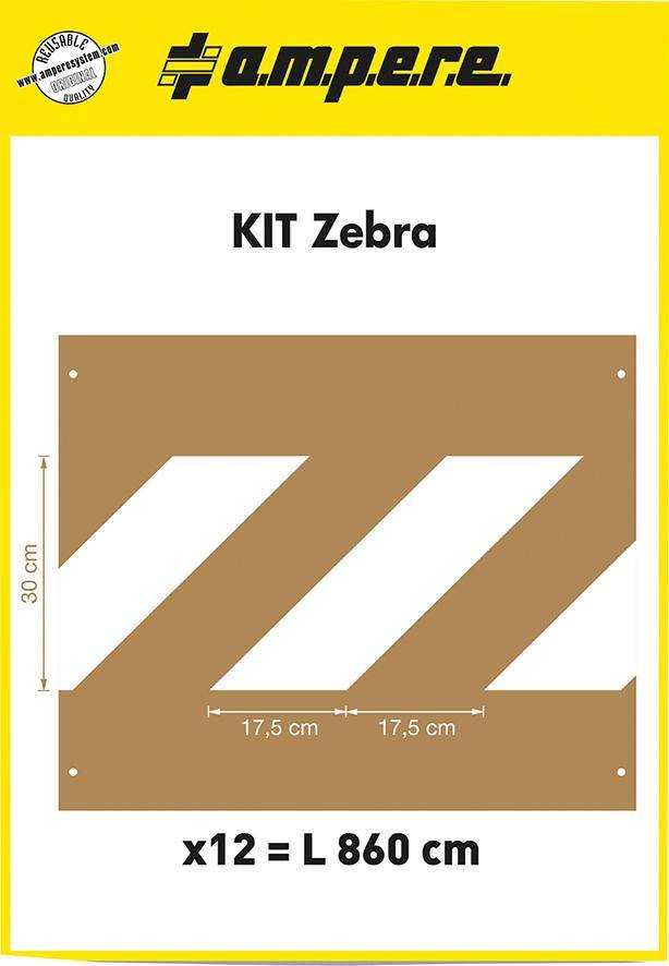 Schablonenset Schablonen KIT Zebra