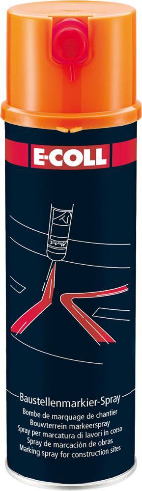 Baustellenmarkierspray 500ml orange E-COLL