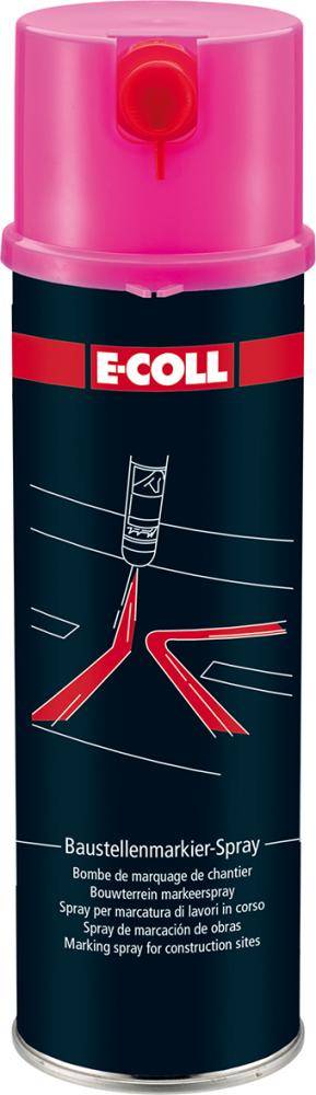 Baustellenmarkierspray 500ml pink E-COLL