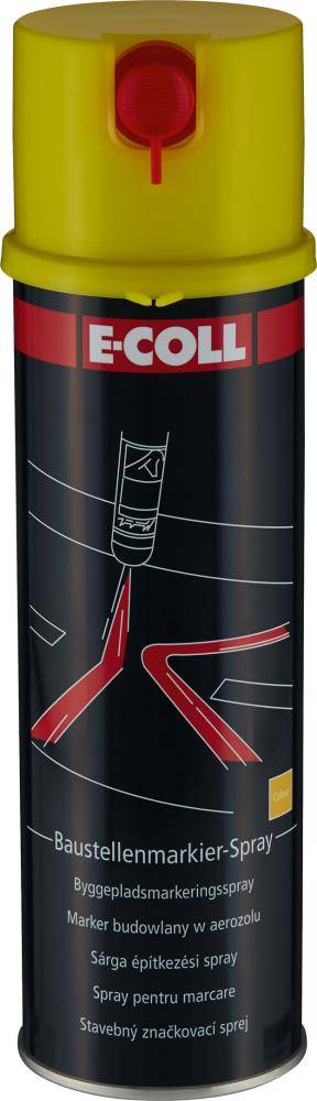 Baustellenmarkierspray 500ml gelb E-COLL EE