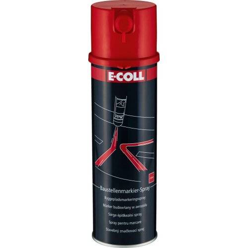 Baustellenmarkierspray 500ml rot E-COLL EE