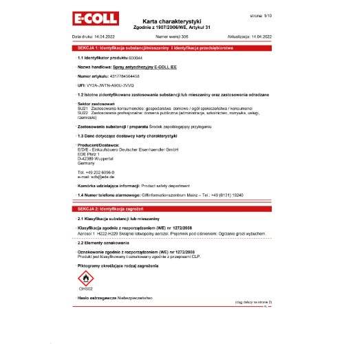 Trennspray 400ml E-COLL EE