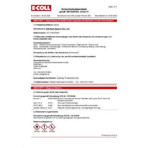 Anti-Seez Gleitmetall 400ml E-COLL EE
