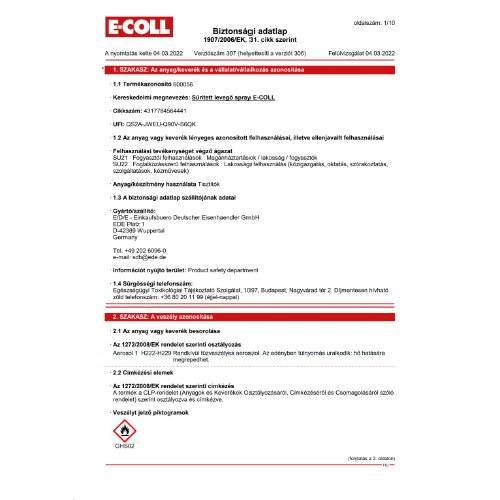 Druckluftspray 400ml E-COLL EE