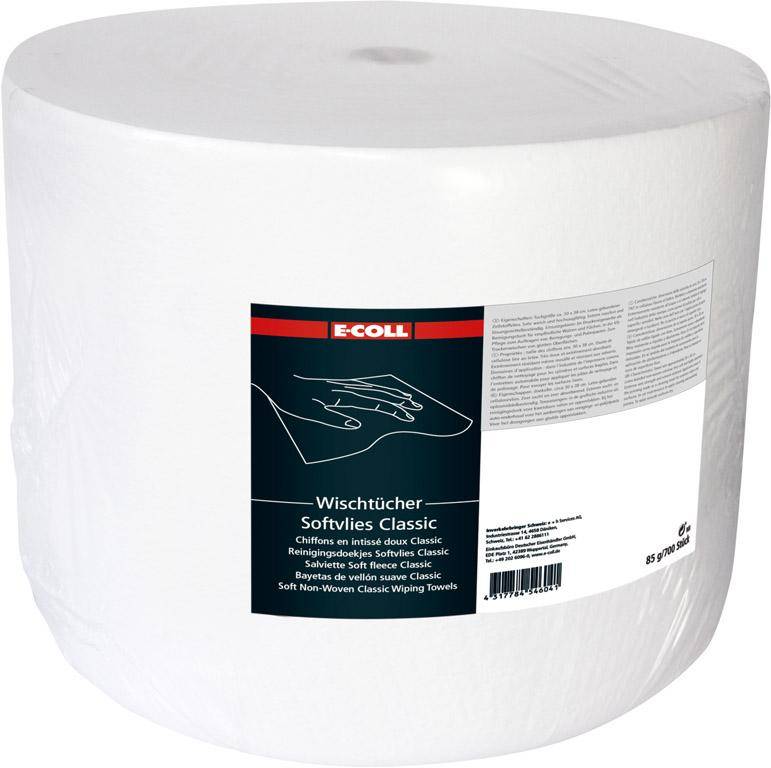 Wischtuch Softvlies Clas.700 Blatt 30x38mm weiß E-COLL