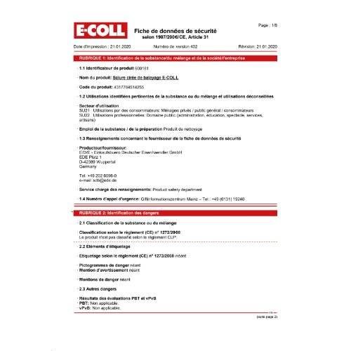 E-COLL Wachskehrspäne 25kg blau