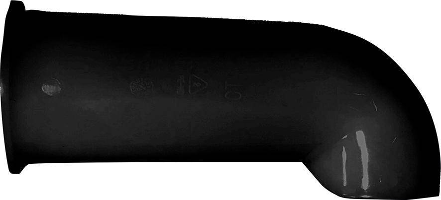 IBC Auslaufbogen PP, schwarz 0 0