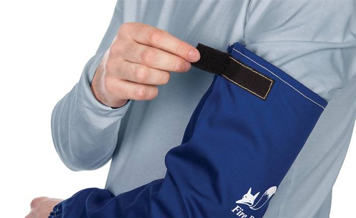 Schweißerschutzärmel Fire Fox™ L.ca.52cm blau WELDAS