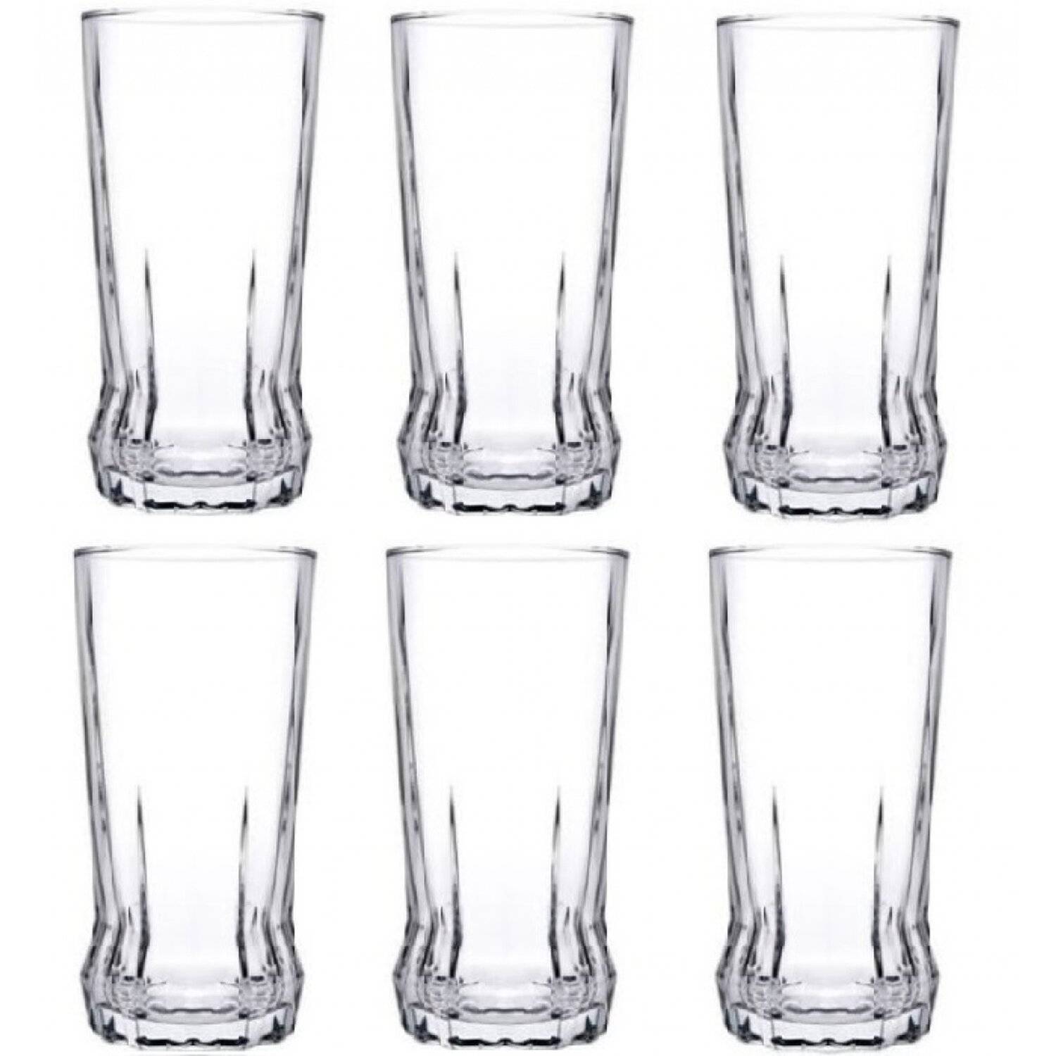 Pasabahce Gaia Set von 6 Gläser für Erfrischungsgetränk Glas Trinkgläser