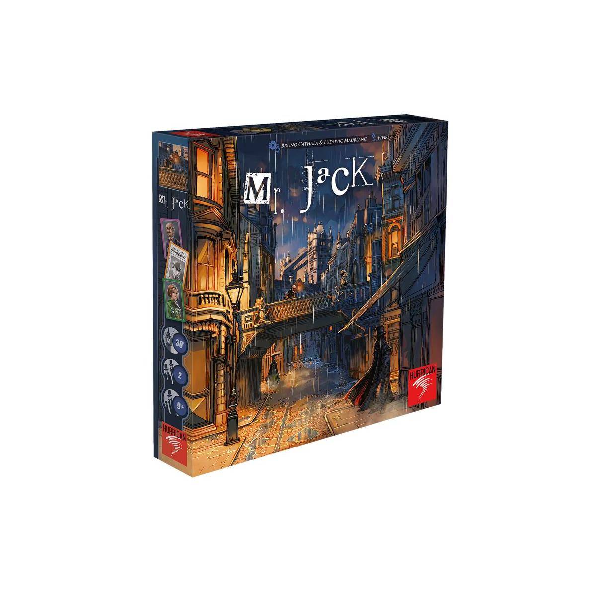 HURD0007 - Mr. Jack: Neuauflage 2021 - Brettspiel, für 2 Spieler, ab 9 Jahren (DE Ausgabe)