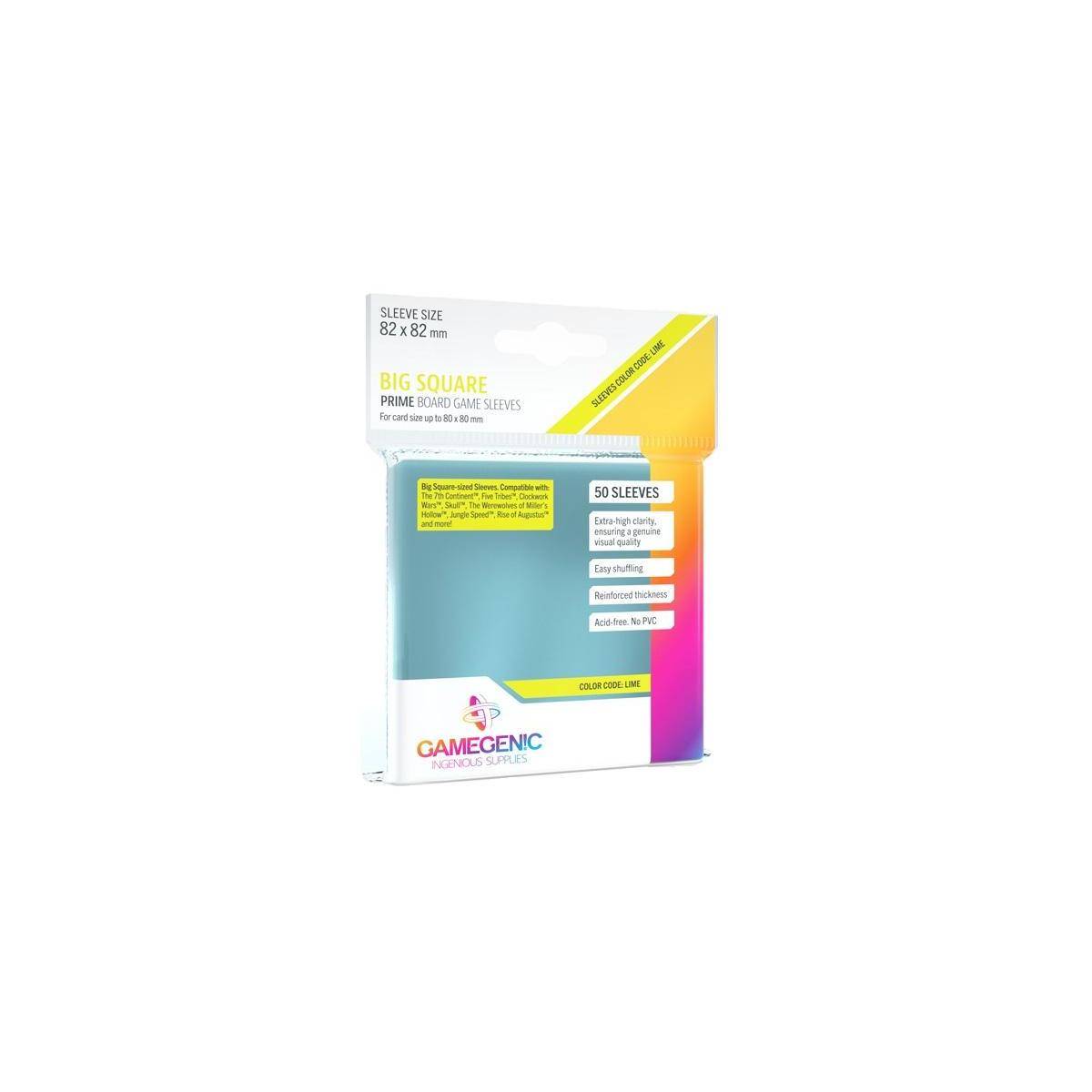 GGS10045 - PRIME große quadratische Hüllen 82 x 82 mm - Transparent (50 Hüllen)