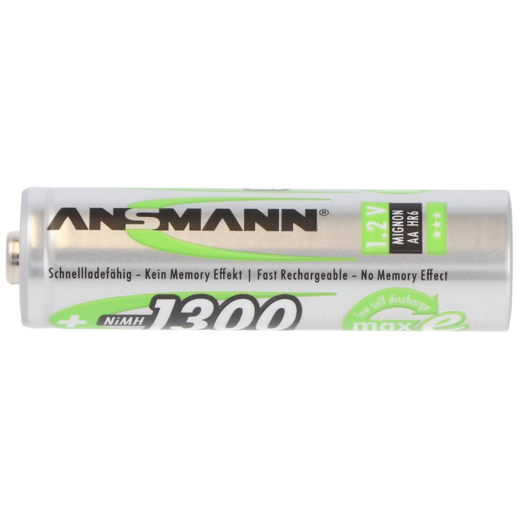 Ansmann NiMH-Akku Mignon AA LR6 1300mAh 1 Stück