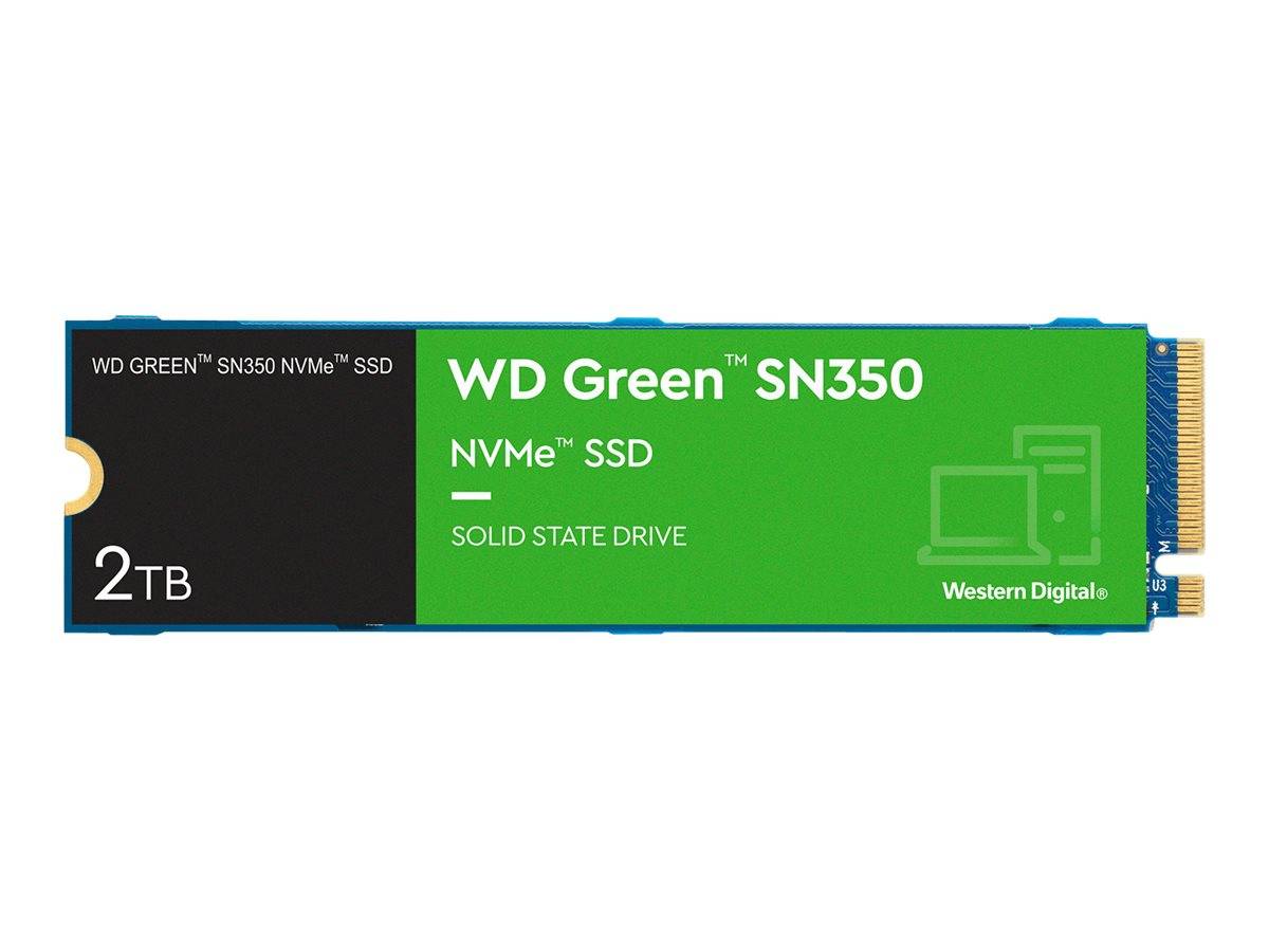 WD Green SN350 NVMe SSD WDS200T3G0C - SSD - 2 TB - intern - M.2 2280 - PCIe 3.0 x4 (NVMe)