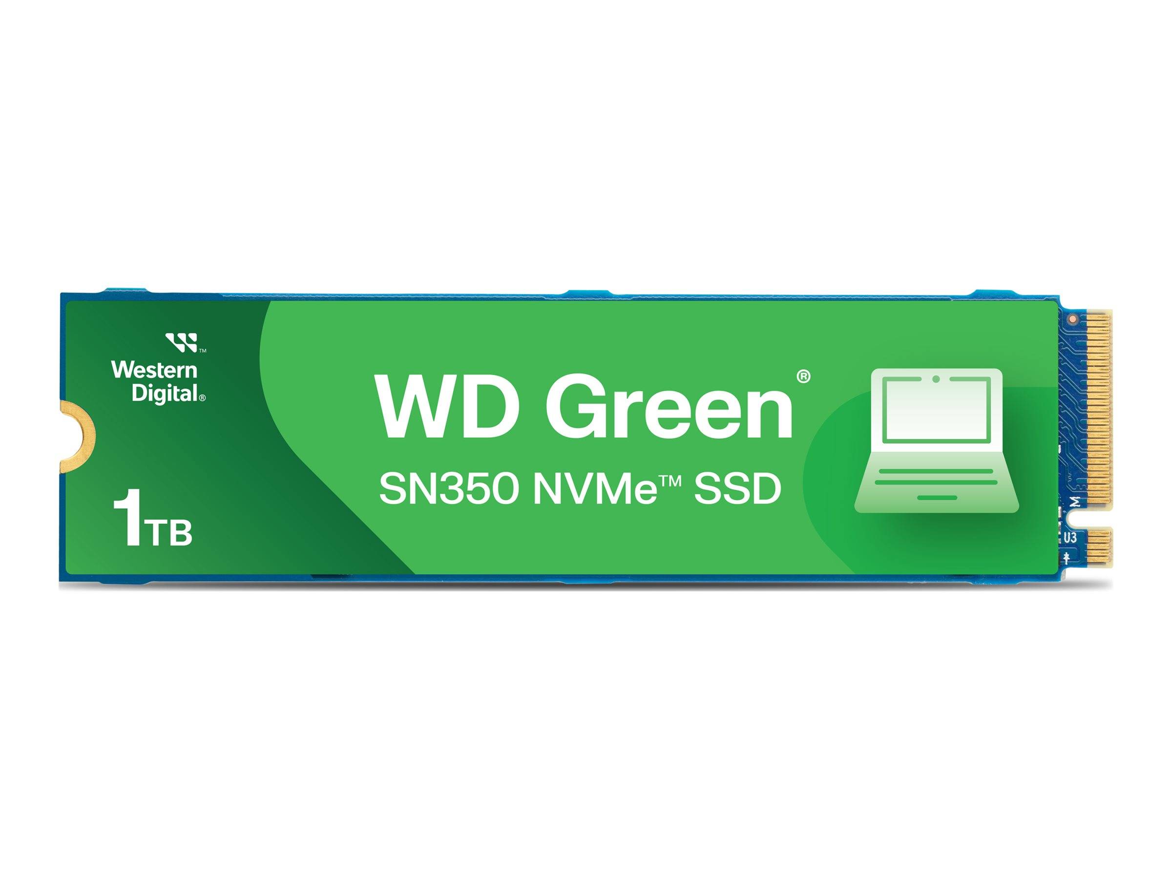 WD Green SN350 NVMe SSD WDS100T3G0C - SSD - 1 TB - intern - M.2 2280 - PCIe 3.0 x4 (NVMe)
