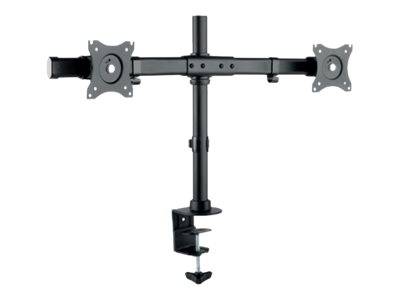 HAGOR HA KB - Befestigungskit (Tischmontage, Klammer) - für 2 LCD-Displays - Schwarz - Bildschirmgröße: 38-68 cm (15"-27")