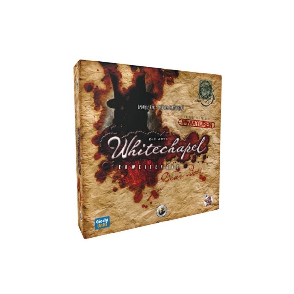 GIUD0002 - Die Akte Whitechapel: Dear Boss - Brettspiel ab 13 Jahren (DE-Erweiterung)