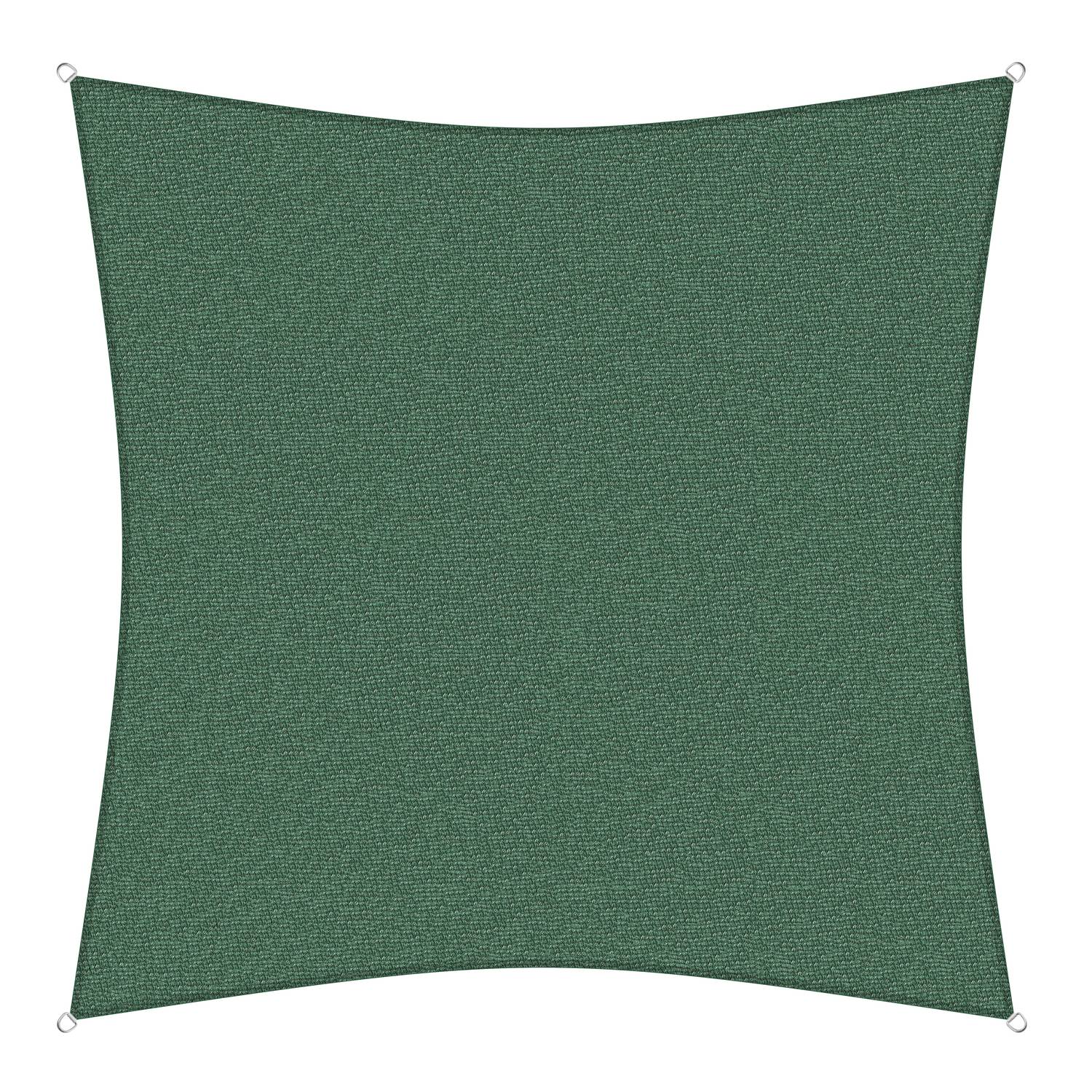 sunprotect 83211 Professional Sonnensegel, 5 x 5 m, Quadrat, wind- & wasserdurchlässig, grün