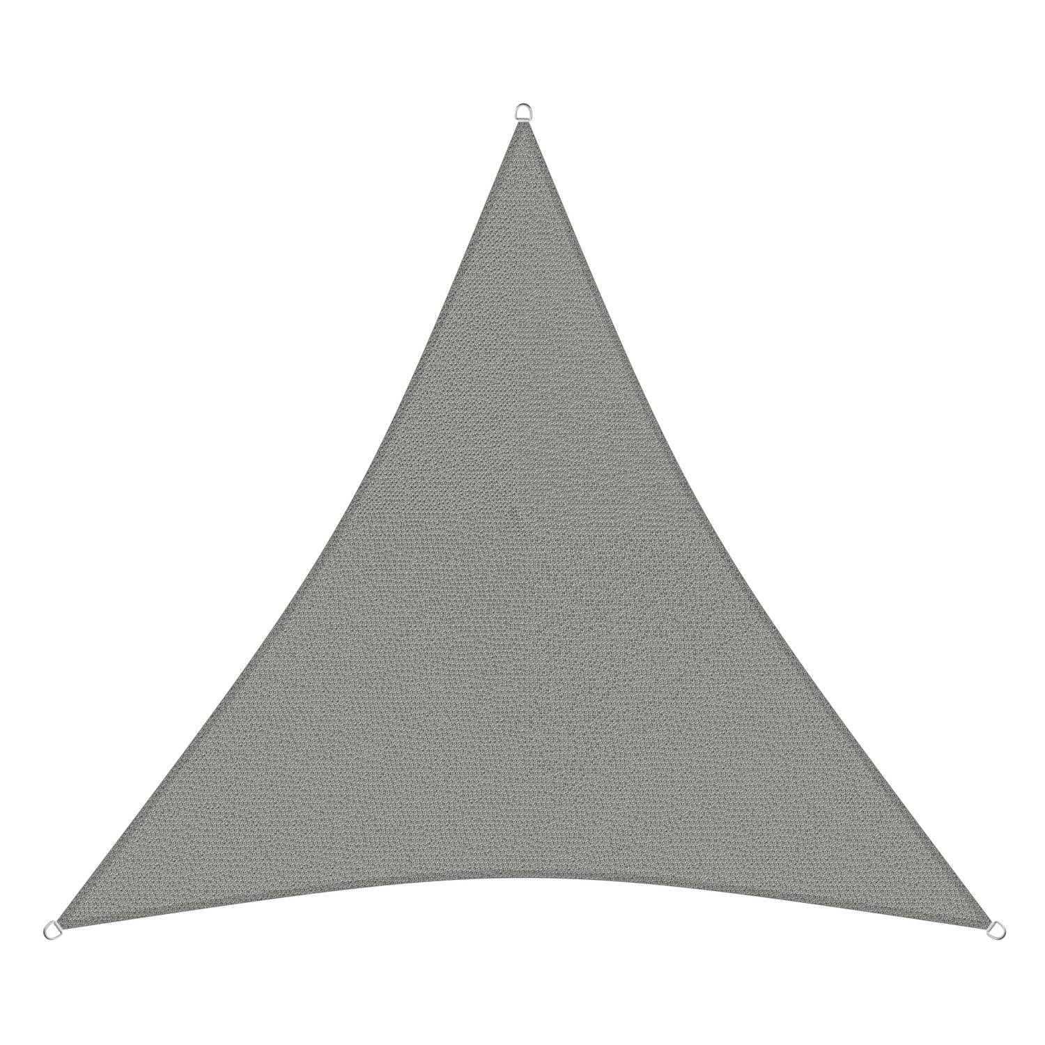 sunprotect 83227 Professional Sonnensegel 5 x 5 x 5 m Dreieck wind- & wasserdurchlässig, grausilber