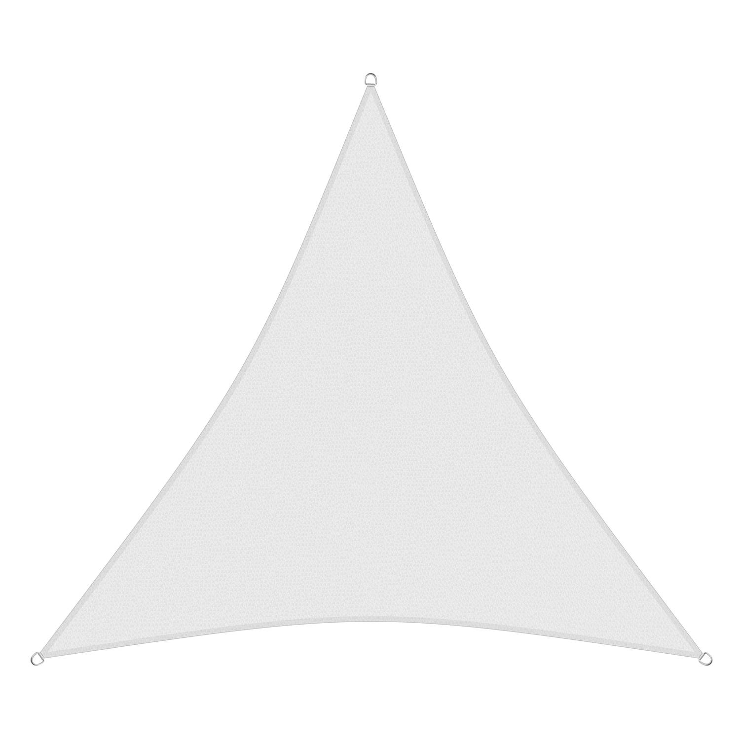 sunprotect 83242 Professional Sonnensegel, 3,6 x 3,6 x 3,6 m, Dreieck, wind- & wasserdurchlässig, weiß